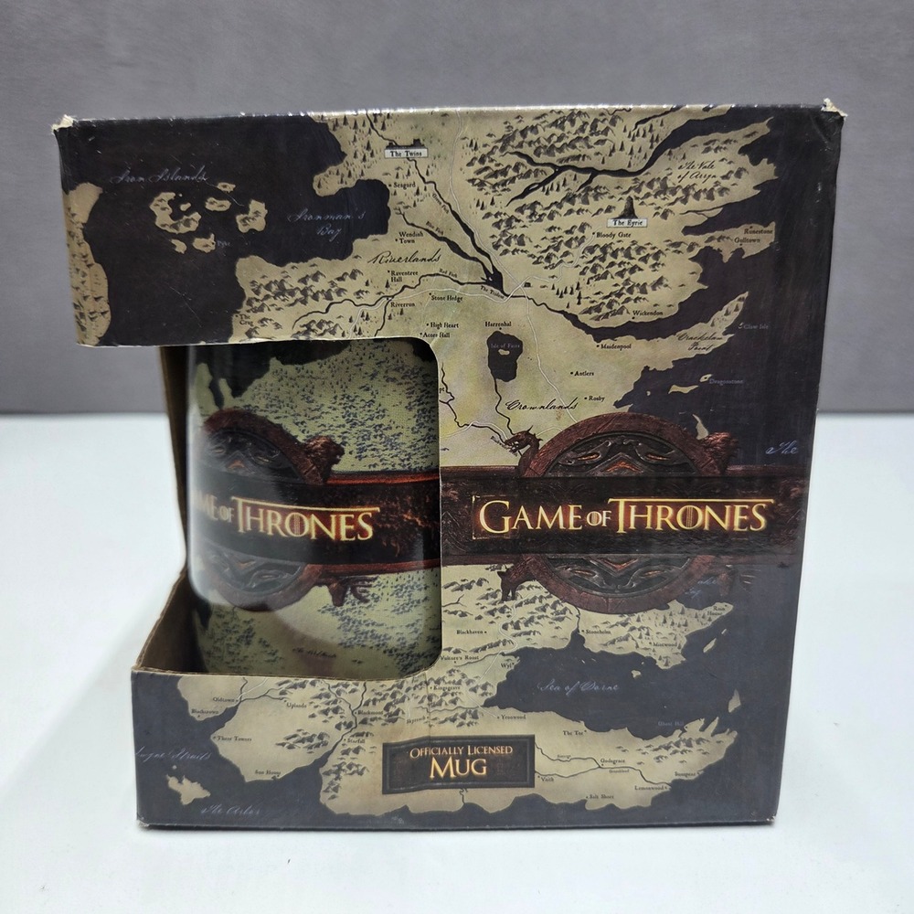 Game of Thrones Map Mug Westeros Essos HBO Nemesis Now Ceramic Coffee Cup